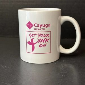 Cayuga Health, Breast Cancer Awareness Coffee Mug/Cup, Get Your Pink On, Ribbon